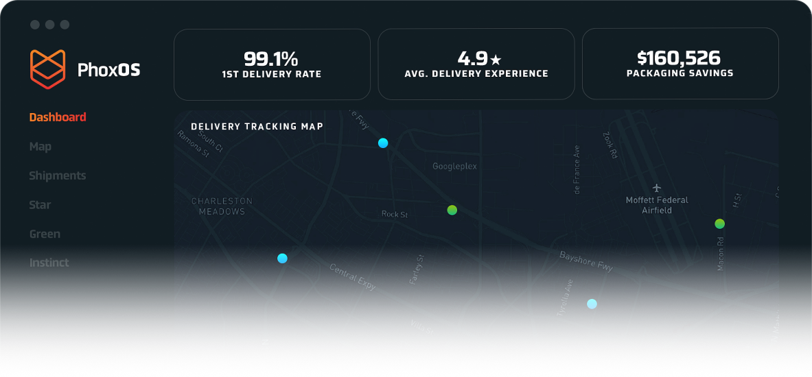 Delivery Tracking Map